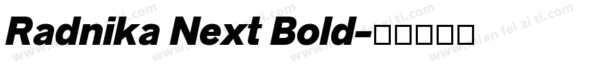 Radnika Next Bold字体转换